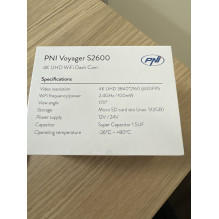 Automobilio vaizdo registratorius PNI Voyager S2600 WiFi 4K Ultra HD, be ekrano, parkavimo stebėjimo funkcija, G jutikli