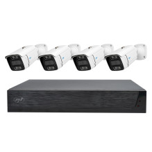 PNI House IPMAX POE 3 video surveillance kit, NVR with 4 POE ports, ONVIF and 4 cameras with 3MP IP, outdoor, Power over PNI House IPMAX POE 3 video surveillance kit, NVR with 4 POE ports, ONVIF and 4 cameras with 3MP IP, outdoor, Power over