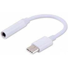 Adapteris Savio USB kištukas - 3,5 mm lizdas, baltas