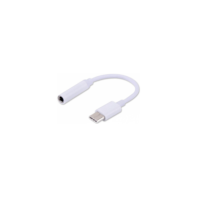 Adapteris Savio USB kištukas - 3,5 mm lizdas, baltas