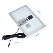 PNI GreenHouse H01 30W saulės fotovoltinė sistema su 12V / 7Ah baterija, USB / radiju / MP3, 2 LED lemputėmis PNI GreenHouse H01 30W saulės fotovoltinė sistema su 12V / 7Ah baterija, USB / radiju / MP3, 2 LED lemputėmis