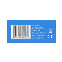 Simple switch with touch PNI SH101G made of glass, Gold with golden LED indicator