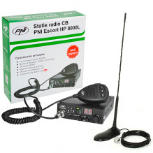CB radijo stotis PNI ESCORT 8000L ASQ + CB PNI Extra 45 su magnetu