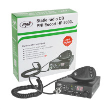 CB radijo stotelės PNI ESCORT HP 8000L ASQ rinkinys + CB PNI ML100 antena