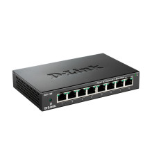 Interneto komutatorius D-link DLK S108 su 8 prievadais, 10/100 Mb metaliniu korpusu