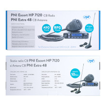 CB PNI Escort radijo stotis HP 7120 ASQ, RF stiprinimas, 4W, 12V ir CB PNI Extra 48 antena su pridedamu magnetu, 45cm, S CB PNI Escort radijo stotis HP 7120 ASQ, RF stiprinimas, 4W, 12V ir CB PNI Extra 48 antena su pridedamu magnetu, 45cm, S