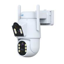 Wireless video surveillance camera PNI IP792 4Mp dual lens with solar panel and battery