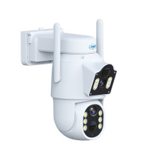 Wireless video surveillance camera PNI IP792 4Mp dual lens with solar panel and battery