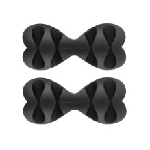 Multifunctional organizer PNI Tidy Clip 02 cables, flexible silicone, self-adhesive, for 8 4x2 cables with a diameter of