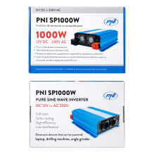 PNI SP1000W voltage inverter with pure sinusoid, 12V power supply