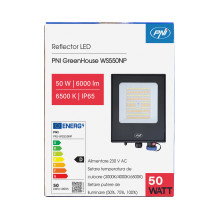 PNI GreenHouse LED prožektorius WS550NP 50W 230V maitinimo šaltinis, reguliuojama spalvų temperatūra (3000K, 4000K, 6500