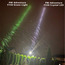 PNI Adventure F750 Green Light aluminum flashlight, LED 10W, 500 lm, up to 850 m, IP44, 4000mAh battery included, chargi PNI Adventure F750 Green Light aluminum flashlight, LED 10W, 500 lm, up to 850 m, IP44, 4000mAh battery included, chargi