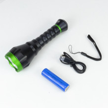 PNI Adventure F750 Green Light aluminum flashlight, LED 10W, 500 lm, up to 850 m, IP44, 4000mAh battery included, chargi PNI Adventure F750 Green Light aluminum flashlight, LED 10W, 500 lm, up to 850 m, IP44, 4000mAh battery included, chargi