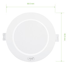 LED prožektorius PNI D-Light CL2503 3W, įleidžiamas, apvalus 9 cm, 6400K, 230 V maitinimo šaltinis, 330 lm, šaltai balta LED prožektorius PNI D-Light CL2503 3W, įleidžiamas, apvalus 9 cm, 6400K, 230 V maitinimo šaltinis, 330 lm, šaltai balta