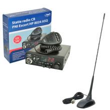 CB PNI ESCORT HP 8024 ASQ Radio Station Pack + CB PNI Extra 48 Antenna with magnet CB PNI ESCORT HP 8024 ASQ Radio Station Pack + CB PNI Extra 48 Antenna with magnet