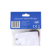 3-pin PNI power cable and fuse for CB radio stations, fuse 5A, length 200 cm