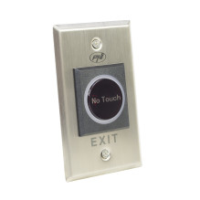 Recessed access switch PNI PB103, touchless, NO / NC / COM, 12V / 24V DC, status LED, metallic, 5 wires Recessed access switch PNI PB103, touchless, NO / NC / COM, 12V / 24V DC, status LED, metallic, 5 wires