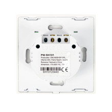 Switch with glass PNI SH101 touch, white with LED indicator Switch with glass PNI SH101 touch, white with LED indicator