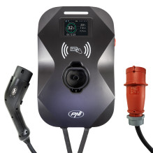 PNI KW22 32A 22KW charging station for electric cars 380V - 440V three-phase, Type 2 connector, display, card, BT, contr PNI KW22 32A 22KW charging station for electric cars 380V - 440V three-phase, Type 2 connector, display, card, BT, contr