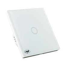 Switch with glass PNI SH101 touch, white with LED indicator Switch with glass PNI SH101 touch, white with LED indicator