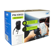 PNI KW22 32A 22KW charging station for electric cars 380V - 440V three-phase, Type 2 connector, display, card, BT, contr PNI KW22 32A 22KW charging station for electric cars 380V - 440V three-phase, Type 2 connector, display, card, BT, contr