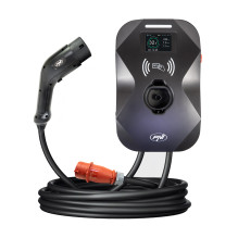 PNI KW11 16A 11KW charging station for electric cars 380V - 440V three-phase, Type 2 connector, display, card, BT, contr