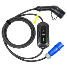 Portable charger PNI KW7 32A, 7.4KW for electric cars 230V, single-phase, Type 2 connector, waterproof