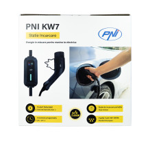 Nešiojamasis įkroviklis PNI KW7 32A, 7,4 kW elektromobiliams 230 V, vienfazis, 2 tipo jungtis, atsparus vandeniui