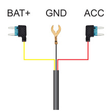 PNI power cable for car DVRs, input 12V / 24V, output 5V 2.5A