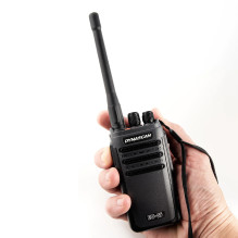 Nešiojama radijo stotelė PMR Dynascan EU-55, 446MHz, 0.5W, 16 kanalų, CTCSS, DCS, 1500mAh, IP65 Nešiojama radijo stotelė PMR Dynascan EU-55, 446MHz, 0.5W, 16 kanalų, CTCSS, DCS, 1500mAh, IP65