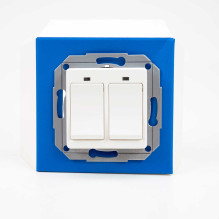 PNI SmartHome WS222 Dual Light Switch for Internet Light Control with Tuya Smart App, Amazon Alexa and Google Home compa