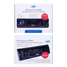 Car MP3 player PNI Clementine 8550BT, detachable front, 4x45w, 12V, 1 DIN, with SD, USB, AUX, RCA