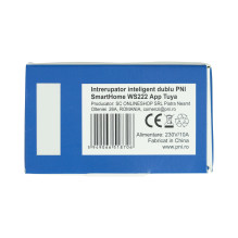 PNI SmartHome WS222 Dual Light Switch for Internet Light Control with Tuya Smart App, Amazon Alexa and Google Home compa