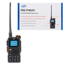 Nešiojama VHF / UHF radijo stotis PNI P16UV, 999 kanalai, dviejų juostų TX ir 6 juostų RX, VOX perdavimas, skenavimas, F