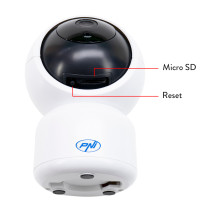 PNI IP390T 1080P vaizdo stebėjimo kamera su PTZ WiFi H264 +, palaiko 128 GB microSD, naktinio matymo, Tuya programėlę, P