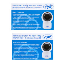 PNI IP390T 1080P video surveillance camera with PTZ WiFi H264 + supports 128GB microSD, Night Vision, Tuya application, PNI IP390T 1080P video surveillance camera with PTZ WiFi H264 + supports 128GB microSD, Night Vision, Tuya application,