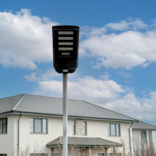 PNI SL130 300W street lighting lamp, with built-in 20W solar panel, 6500K, 2900lm, 4 x built-in 20Ah battery, microwave 