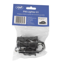 DIN adapter to EURO lighter socket PNI Lighter 01 with extension cable, 12V / 24V