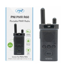 Portable radio station PNI PMR R60 446MHz, 0.5W, 16 programmable channels, 16 PMR and 50 CTCSS tones and 104 DCS, Scan, Portable radio station PNI PMR R60 446MHz, 0.5W, 16 programmable channels, 16 PMR and 50 CTCSS tones and 104 DCS, Scan,
