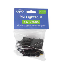 DIN adapteris į EURO žiebtuvėlio lizdą PNI Lighter 01 su prailginimo laidu, 12V / 24V