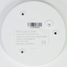 PNI D-Light CL2436D 36W LED ceiling light, dimmable, with remote control, round 41 cm, 3000K-6500K, 230V power supply, 3