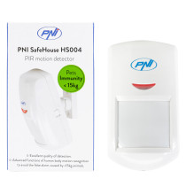 PIR PNH SafeHouse HS004 judesio jutiklis, skirtas belaidėms signalizacijos sistemoms, su atsparumu gyvūnams, reguliuojam PIR PNH SafeHouse HS004 judesio jutiklis, skirtas belaidėms signalizacijos sistemoms, su atsparumu gyvūnams, reguliuojam