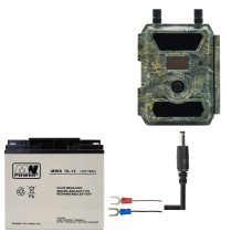 Battery power cable for hunting cameras, length 1.5m, U-type connectors Battery power cable for hunting cameras, length 1.5m, U-type connectors