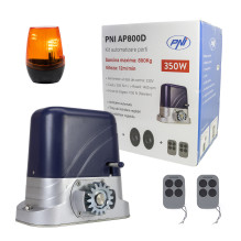 PNI AP800D gate automation kit, motor, photocells, remote control, lamp, 230V, 1100 N and 800KG sliding gate PNI AP800D gate automation kit, motor, photocells, remote control, lamp, 230V, 1100 N and 800KG sliding gate