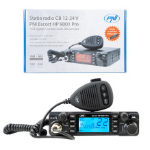 CB PNI Escort radio station HP 9001 PRO ASQ adjustable, AM-FM, 12V / 24V, 4W, Scan, Dual Watch, ANL, multi-color display CB PNI Escort radio station HP 9001 PRO ASQ adjustable, AM-FM, 12V / 24V, 4W, Scan, Dual Watch, ANL, multi-color display