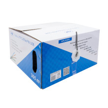 CAT6e UTP kabelis PNI U06 su 4 poromis, skirtas 1 gigabito internetui ir stebėjimo sistemoms, 305 m ritinėlis CAT6e UTP kabelis PNI U06 su 4 poromis, skirtas 1 gigabito internetui ir stebėjimo sistemoms, 305 m ritinėlis