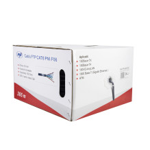 FTP cable CAT6 PNI F06 with 4 pairs for internet 1 Gigabit and surveillance systems Rola 305m FTP cable CAT6 PNI F06 with 4 pairs for internet 1 Gigabit and surveillance systems Rola 305m