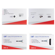 FTP kabelis CAT6 PNI F06 su 4 poromis, skirtas internetui 1 gigabito ir stebėjimo sistemoms Rola 305m FTP kabelis CAT6 PNI F06 su 4 poromis, skirtas internetui 1 gigabito ir stebėjimo sistemoms Rola 305m