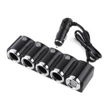 Automobilio žiebtuvėlio skirstytuvas PNI Lighter 04 12V / 24V 4 išėjimai, 2xUSB, LED indikatorius Automobilio žiebtuvėlio skirstytuvas PNI Lighter 04 12V / 24V 4 išėjimai, 2xUSB, LED indikatorius