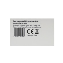 Magnetic base PNI mother-father BNC connection, 55 mm, cable 3 meters